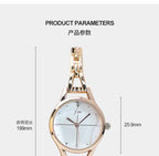 Women's Watches Elegant Woman Watch Quartz Gifts for Women Luxury Fashion Stainless Steel Alloy Women's Wristwatch Accessories