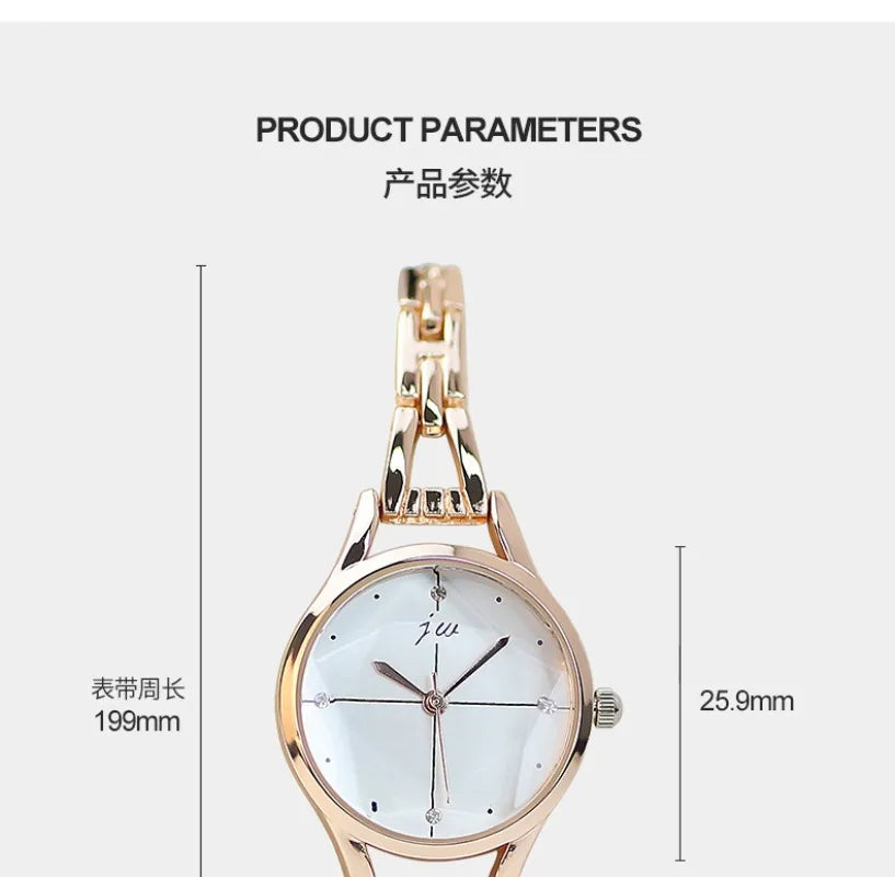 Women's Watches Elegant Woman Watch Quartz Gifts for Women Luxury Fashion Stainless Steel Alloy Women's Wristwatch Accessories