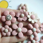 10-30Pcs Cartoon Resin Flowers Flatback Cabochon Garment Jewelry Making Stationery Case Decor DIY Hair Accessory Craft Materials
