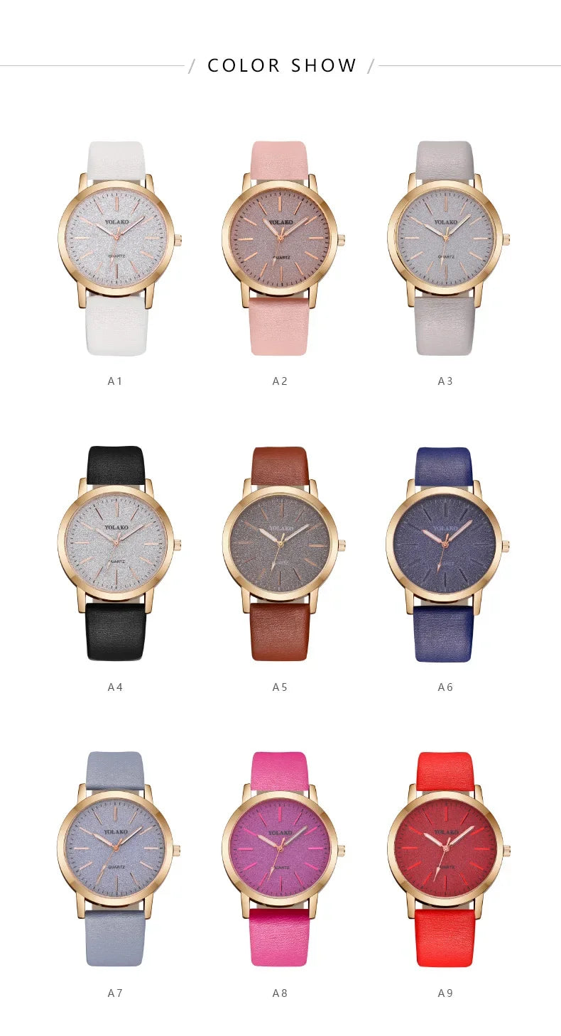 Women Watches Brand Luxury Fashion Ladies Watch Leather Watch Women Female Quartz Wristwatches Montre Femme Reloj Mujer