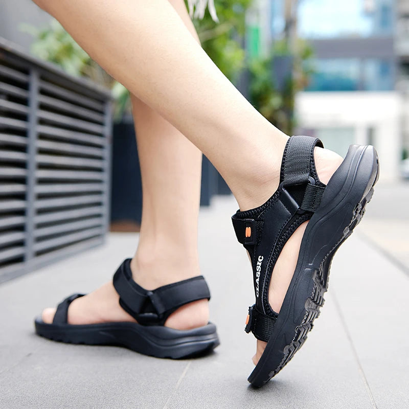 Men Sandals Summer Leisure Beach Holiday Sandals Men Shoes 2024 New Outdoor Sneakers Male Retro Comfortable Casual Sandals Men