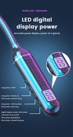 Wireless Earphones 5.3 Neckband Headphones Gaming LED Display Stereo Sports Headset Halter Waterproof Magnetic Earbuds