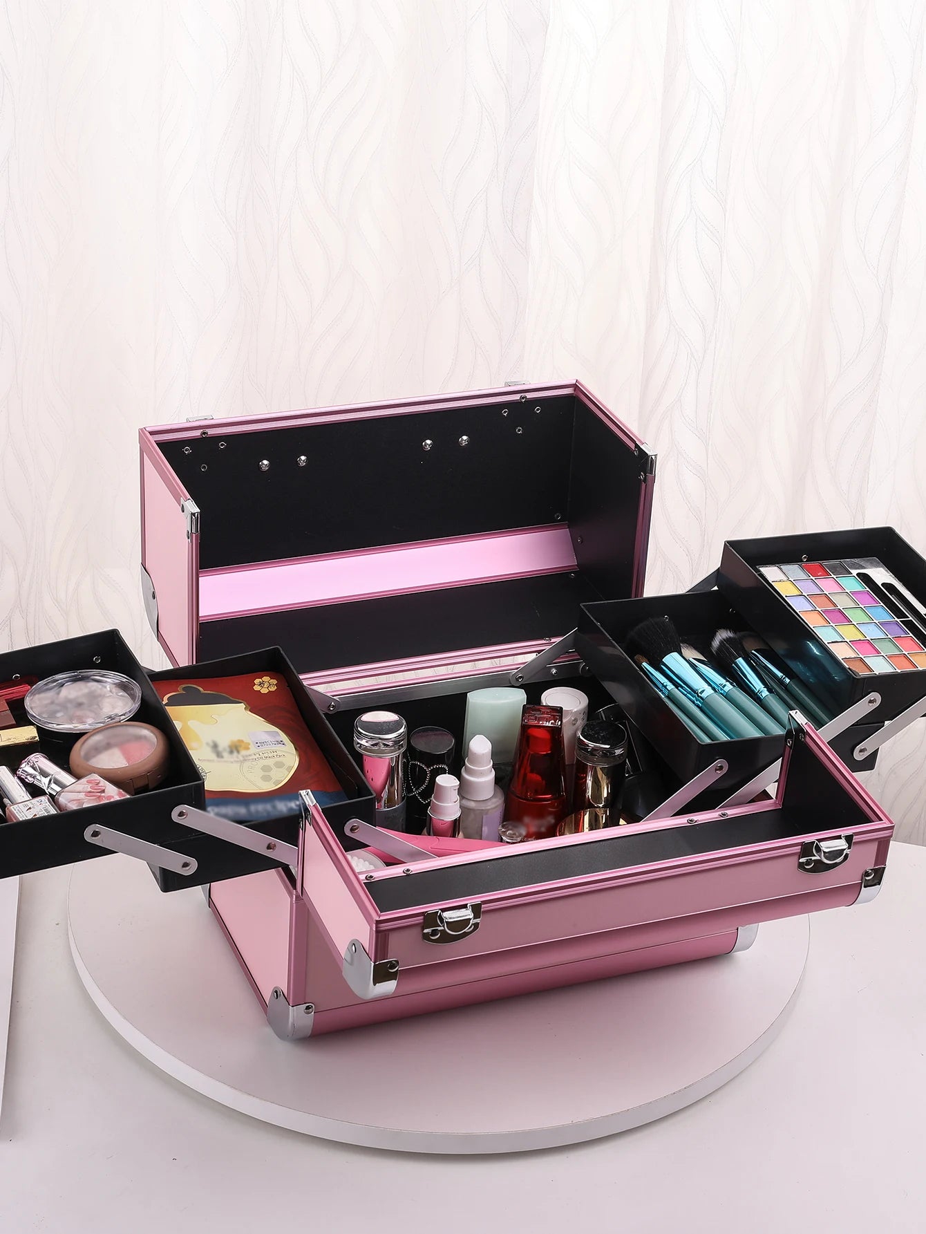 Cosmetics Box Portable Professional Cosmetic Bag Suitcases Large Capacity Women Travel Makeup Bags