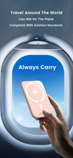 New Magnetic Wireless Power Bank 10000mAh for iPhone 12 13 14 15 Pro Max Portable Charger External Auxiliary Battery Pack