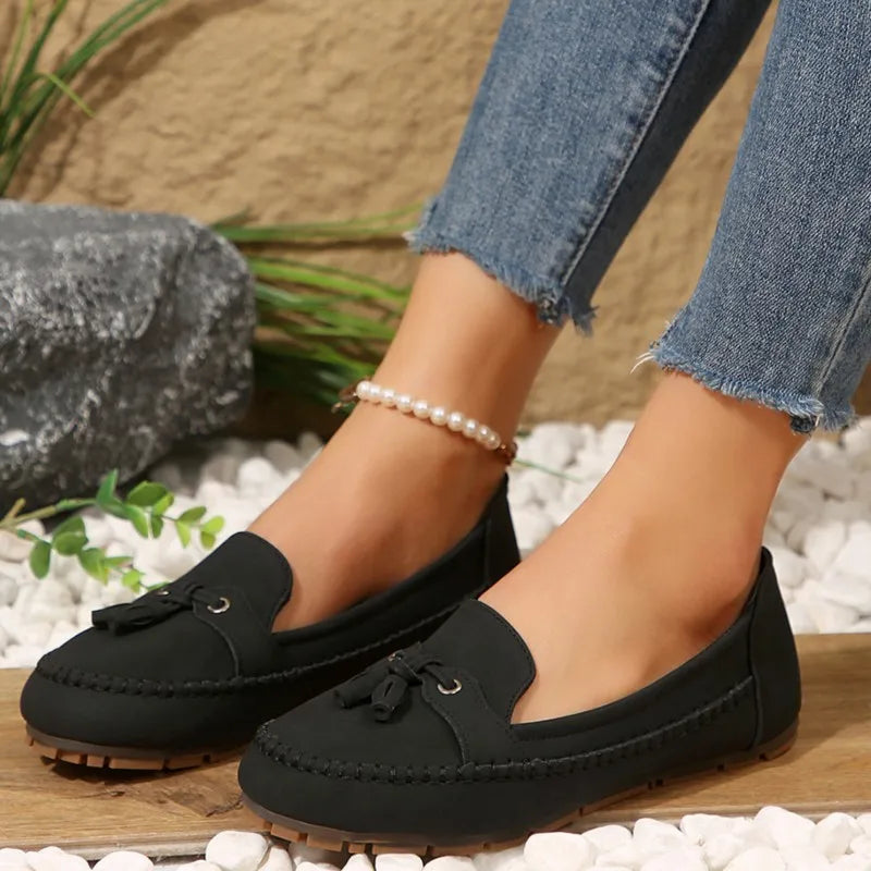 Women Flats Fashion Breathable Women Casual Shoes Slip On Flat Shoes Walking Sneakers Women Shoe Retro Shoes Female Plus Size