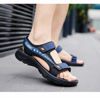 Classic summer sandals for men and women, lightweight and breathable, with Velcro trendy sandals, open-toe sandals