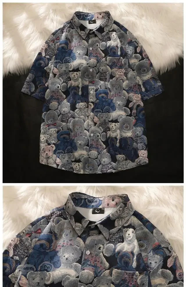 Short-sleeved Shirt Men's Top Handsome Design Niche