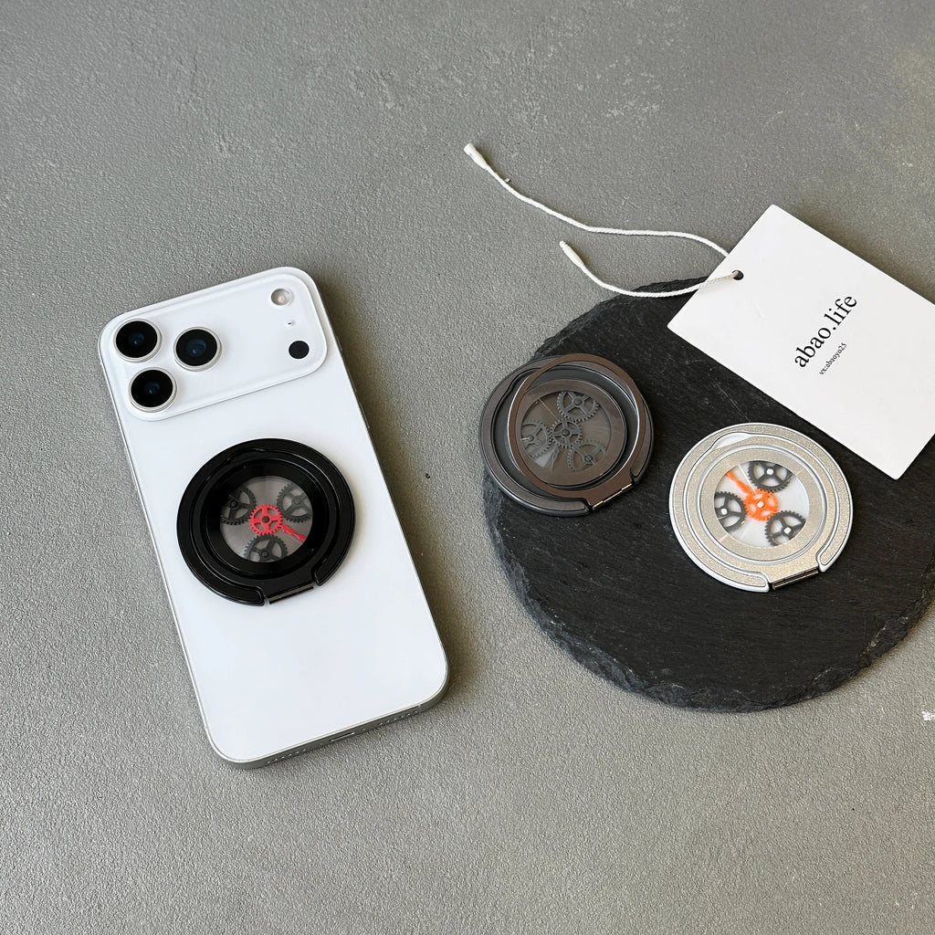 NEW Luxury Gear Design Magnetic Mobile Phone Stand Holder for IPhone Accessories Trend MagSafe Mobile Phone Bracket Fashion 2025