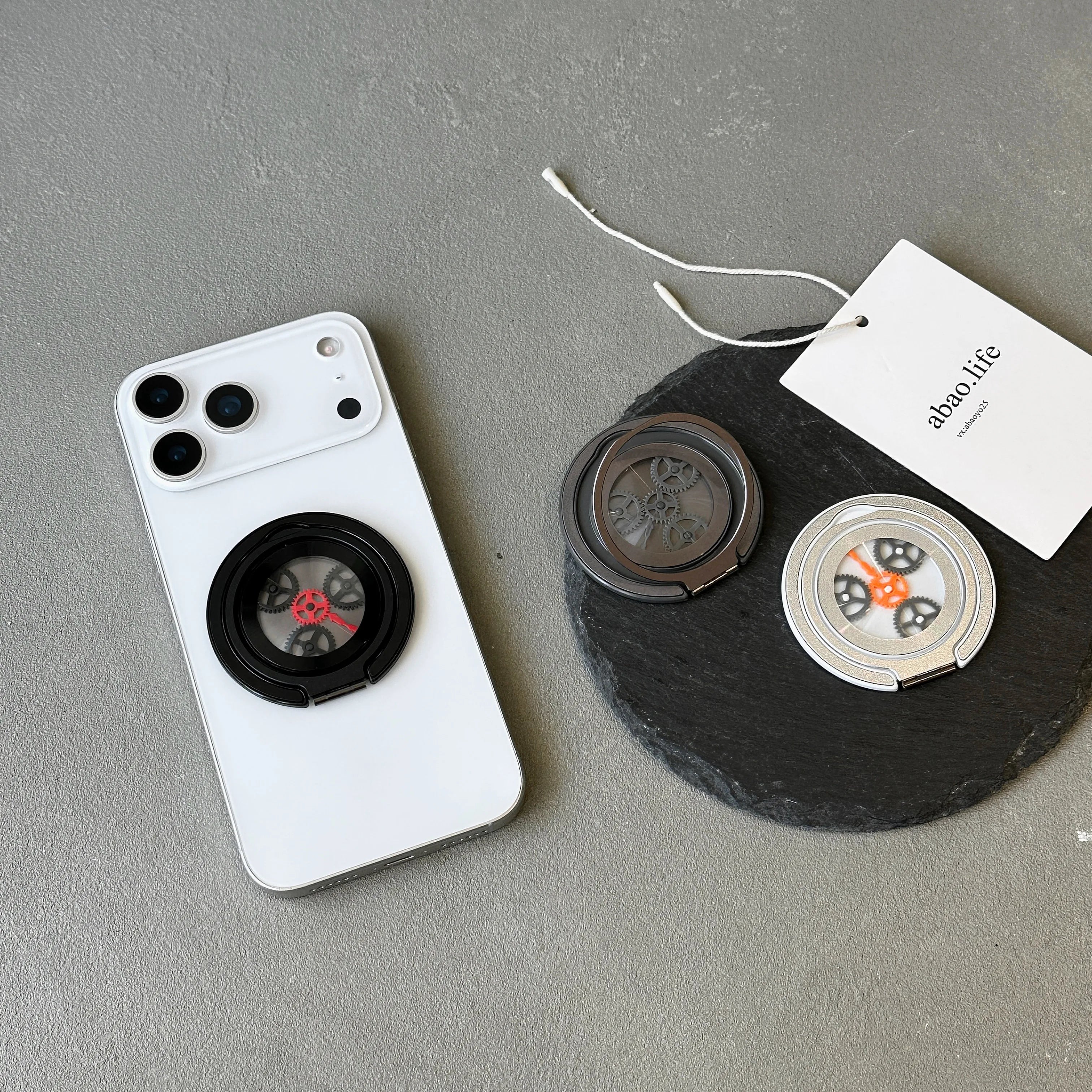 NEW Luxury Gear Design Magnetic Mobile Phone Stand Holder for IPhone Accessories Trend MagSafe Mobile Phone Bracket Fashion 2025