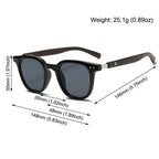 Trendy Retro Wood Grain Sunglasses for Women and Men New Square Frame Sun Glasses UV Protection Cycling Eyewear Outdoor Street