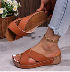 Women's Sandals 2025 Summer Shoes Women Heels Sandals Casual Indoor Outdoor Women Slippers Summer Sandals Heeled Sandalias Mujer