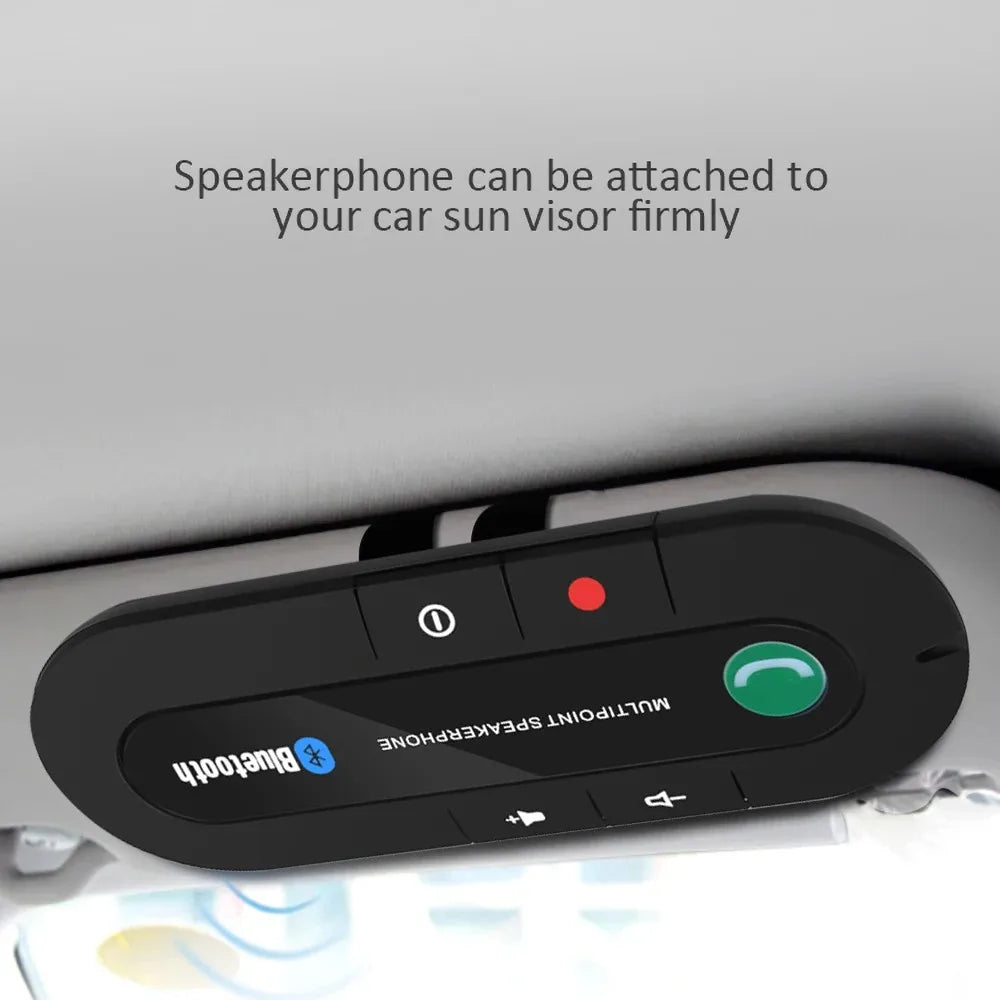 Bluetooth Handsfree Car Kit Sun Visor Handsfree Bluetooth Telephone Car Mobile Phone Wireless Stereo MP3 Player