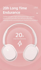 Head Mounted Wireless Earphones Foldable Bluetooth Earphones Built Microphone Earphones Audio Noise Cancelling Earphones