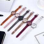 Top Brand Women Watches Fashion Simple Analog Quartz Watch for Women Leather Strap Casual Elegant Ladies Wrist Clock Reloj Mujer