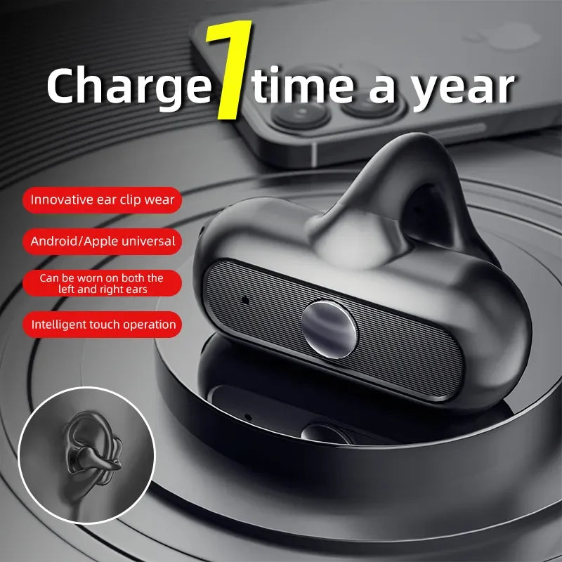 2023 New Wireless Audio Headphones, TWS Microphone, Invisible, Sports, Mini, Stereo, Mono, Ear Hanger, Music, Only One Headset