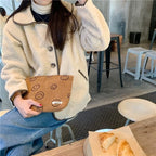 Makeup Bag Travel Toiletry Bag Cute Makeup Brushes Bag Cosmetic Bags for Women Zipper Makeup Bags for Purse