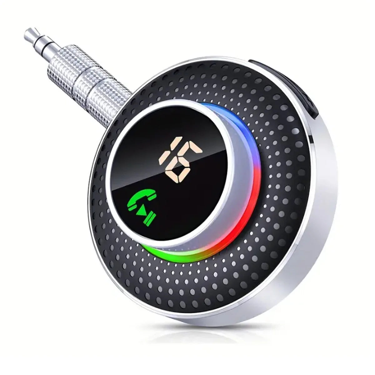 Handsfree Calling Car Kit Bluetooth Wireless Receiver 3.5mm Aux Wireless Music Receiver Support Connecting 2 Devices Car Adapter