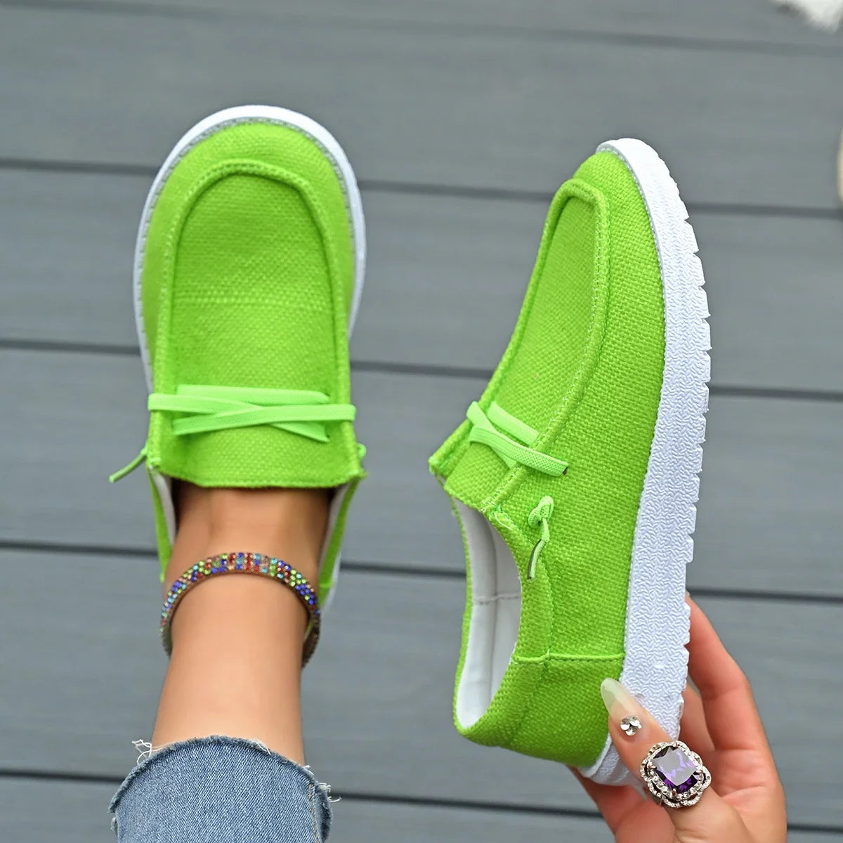 Women Flats Shoes New Summer Casual Breathable Loafers Platform Designer Shoes Slip on Fashion Sneakers Women Zapatos De Mujer