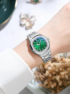 Fashion Couple Watches Men and Women Business Luxury Stainless Steel Quartz Wristwatch Waterproof Luminous Couple Watch Pair Set