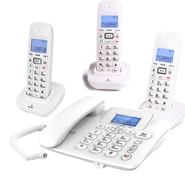 Wireless Telephone 1-4 handstes cordless Answering Machine 2.4G Corded Phone Handset office home hotel Long Range table phone