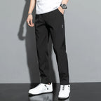 Men's Pants 2025 Summer New Black Gray Thin Business Casual Pants Outdoor Elastic Breathable Straight Leg Sweatpants