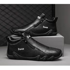 2024 New Casual Shoes for Men Luxury Round Toe Men Ankle Boots Light Slip on Walking Shoes Outdoor Comfor Men High Top Sneakers