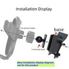 Car Mobile  Phone Holder For Audi A4L 2017-2019 Q5L 2018-2020 7" Screen Fixed Base Wireless Charging Phone Mount Car Accessories