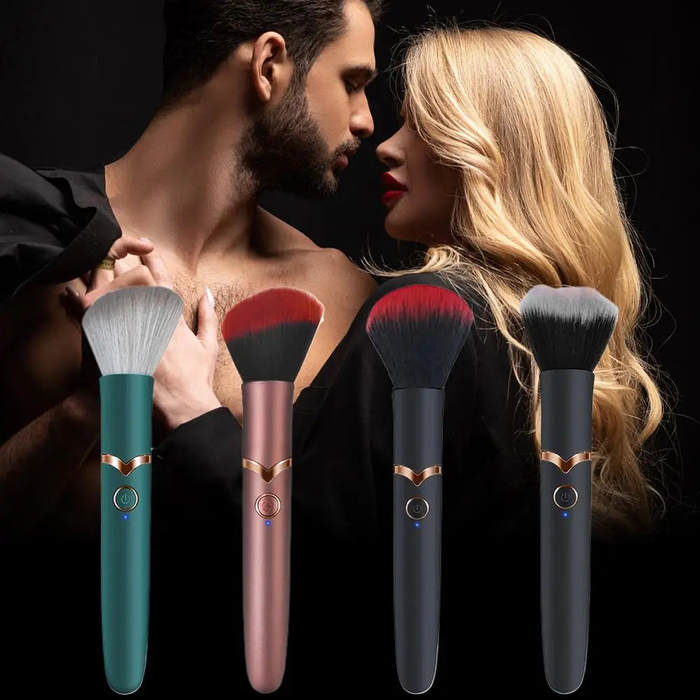 Electric Cosmetic Brush Foundation Blush Loose Powder Brush Tools Multifunctional Vibration Rechargeable Facial Makeup Brushes