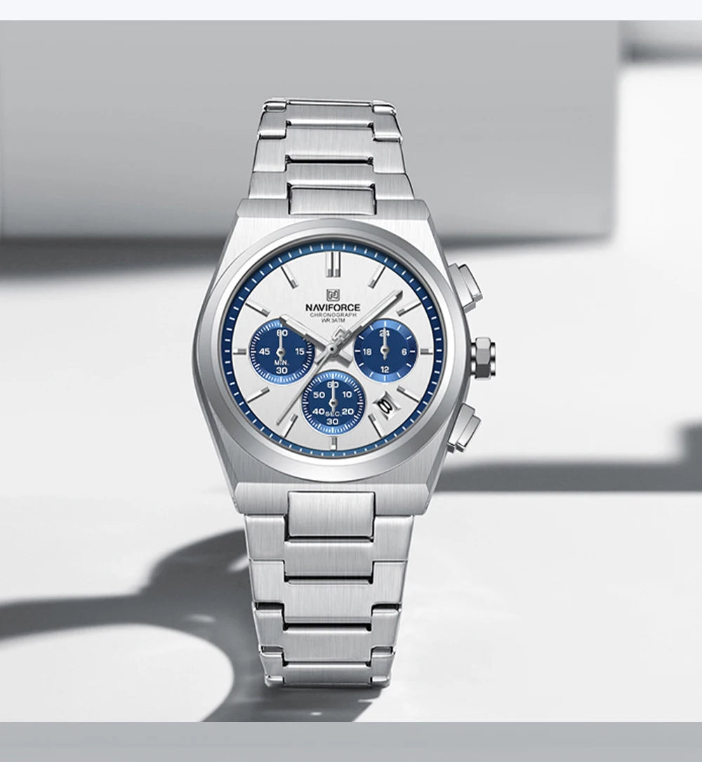 NAVIFORCE Luxury Couple Watches Set - Men's And Women's Fashion Quartz Wristwatches Waterproof Stainless Steel 2025 New Arrival