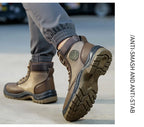 Men's safety shoes are anti smashing, anti piercing, anti-static, anti slip, wear-resistant, and splash proof work shoes