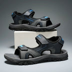 Summer New Sandals Men's Water Beach Breathable Quick Drying Shoes Comfortable Flat Bottom Non slip Sandals Driving Shoes