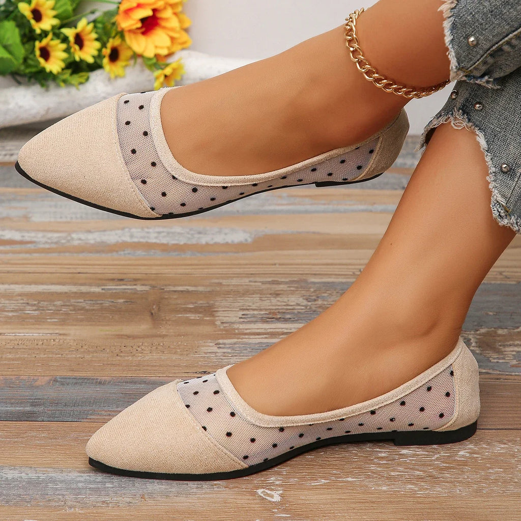 Women Flats New Mesh Breathable Shoes for Women Soft Sole Non-slip Flat Shoes Sexy Casual Loafers Luxury Designer Sneakers Women