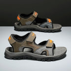 Summer New Sandals Men's Water Beach Breathable Quick Drying Shoes Comfortable Flat Bottom Non slip Sandals Driving Shoes