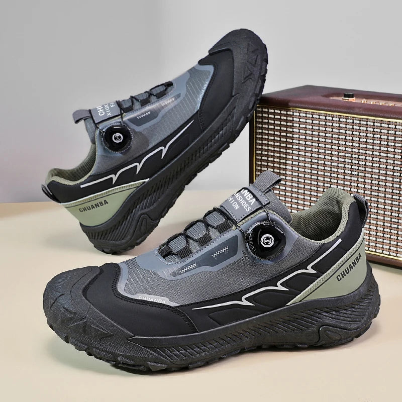 2025 new men's shoes work sports shoes fashionable casual shoes comfortable multi-functional low top shoes outdoor hiking shoes