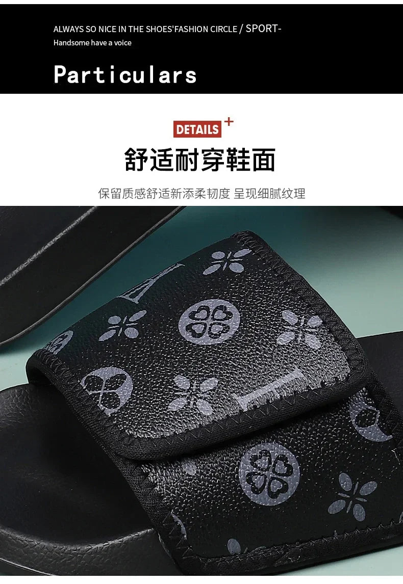 Slides Shoes for Men 2024 Slippers House Man Comfortable Men's Sandal Living Room Slippers Walk Around Home Flip Flop Slipper