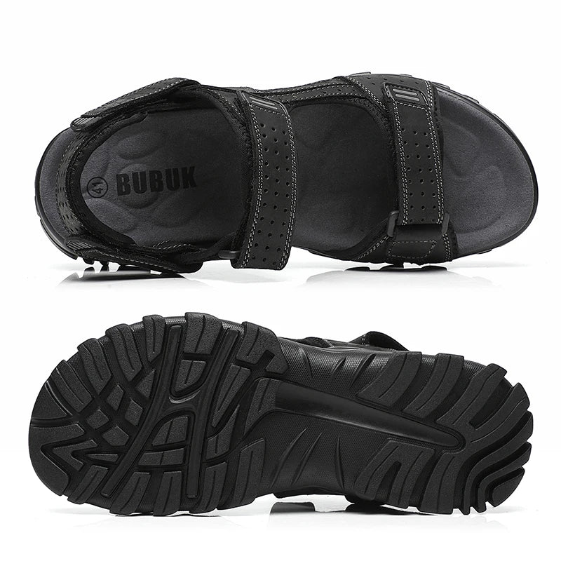 Men's New Fashion Open-Toe Casual Men's Summer Sandals Adjustable Non-Slip Comfortable Soft-Soled Beach Shoes Suitable for All S