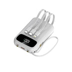 120W Power Bank Super Fast Charging 20000mAH Large Capacity 4 Cables Portable 22.5W Mobile Source Battery Mini