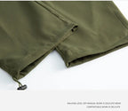 Men's sportswear pants are simple, versatile, retro and fashionable with large pleated pockets for outdoor work