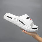 Men's Slippers for Home Use with Letter Patterns in Multiple Colors.Summer Soft Anti-slip Quick-drying and Lightweight Sandals