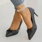 Women' Classics White High Heel Pumps Fashion Pointed Toe Banquet Dress Shoes Woman Plus Size Autumn Stiletto Heeled Pumps Mujer