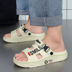 2025 New Men's Massage Slippers Indoor Outdoor Sandals Beach Comfortable Soft Slides Clogs Casual Shoes Men Women Home Slippers