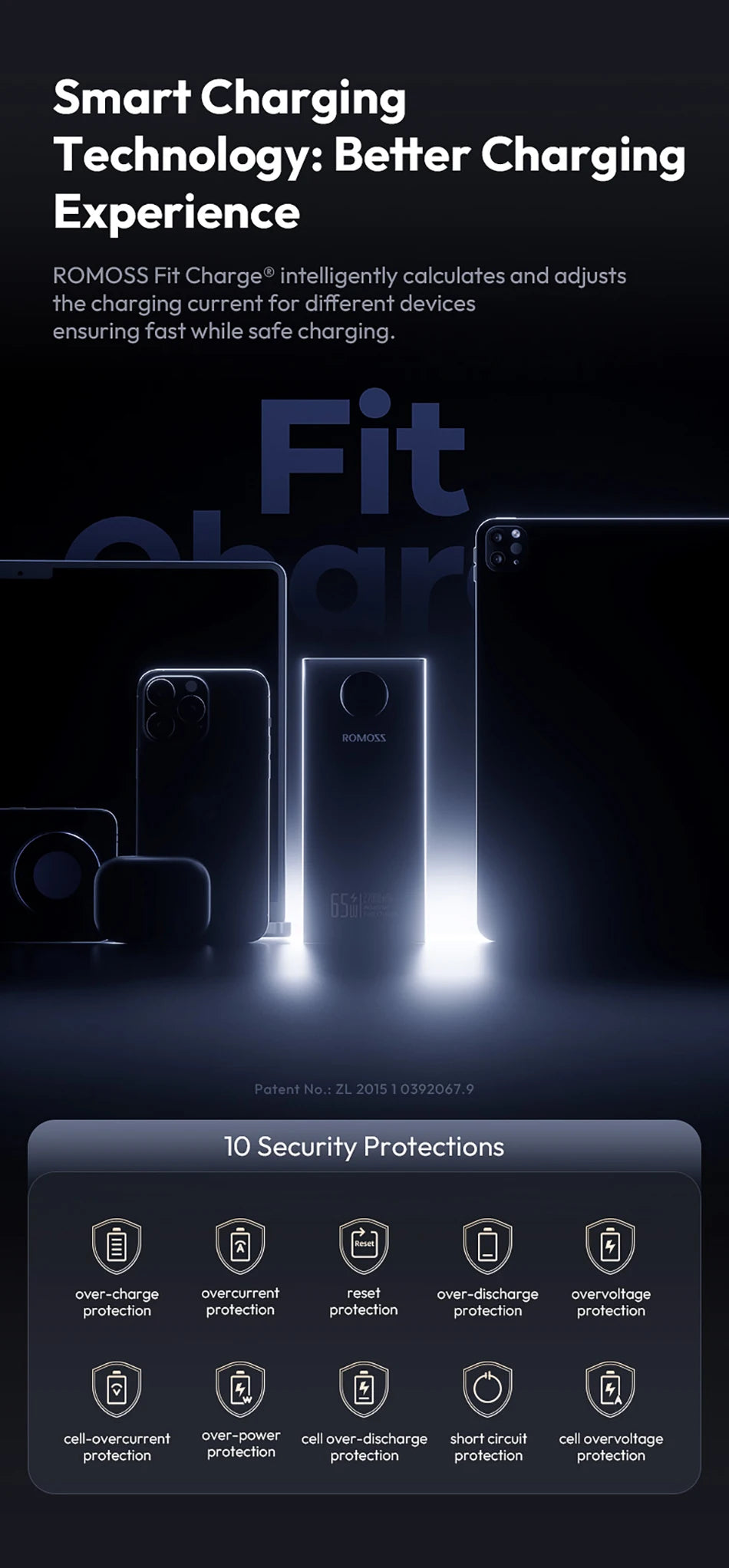 Romoss Power Banks 27000mAh 65W Fast Charge Laptop Portable Charger Powerbank External Battery For iPhone 16 Xiaomi Huawei