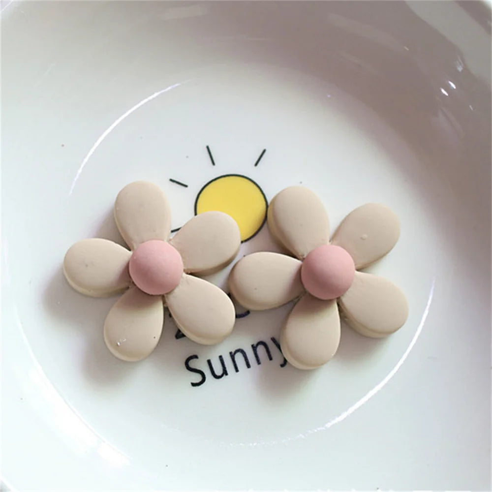 10-30Pcs Cartoon Resin Flowers Flatback Cabochon Garment Jewelry Making Stationery Case Decor DIY Hair Accessory Craft Materials