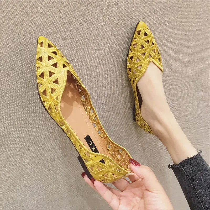 Woman Flats Korean Style Shoes for Women Pointed Toe Casual Beau Today Lastest On Sale High Quality Fashion Stylish Vacation