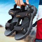 Men's Sandals 2022 Beach and Sea Casual Shoes Sandal for Men Summer Male New Slippers Wears Genuine Leather Man Flip Flops