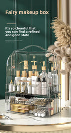 Cosmetics storage box Desktop dust drawer type large-capacity finishing box Multifunctional skin care product storage box