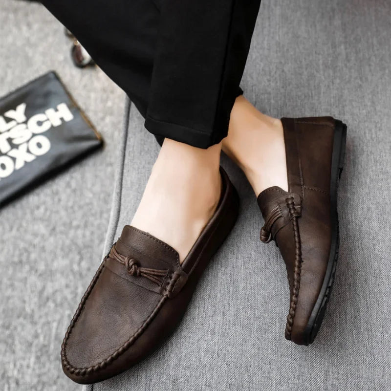 Men's Shoes 2025 Mens Moccasins Comfortable Slip-on Driving Shoes Fashion Men Casual Shoes Summer Versatile Zapatos Para Hombres