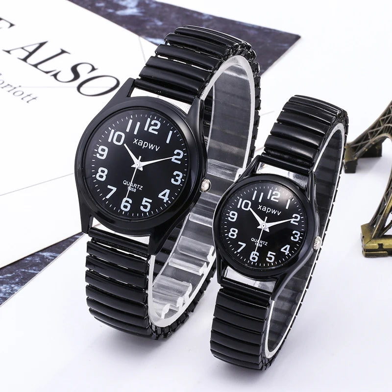 Casual Couple Watches Men Arabic Numerals Fashion Ladies Watch Quartz Wristwatch Pair