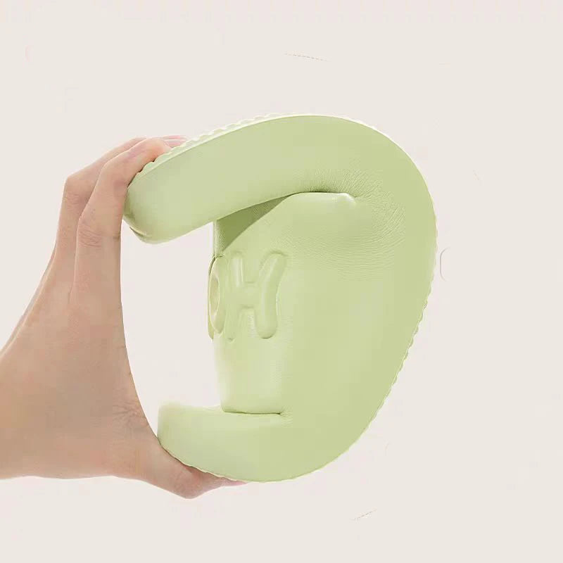 Slippers Woman  Cute Home Bear 2025 Summer Beach Slides Indoor Soft Sole Non Slip Eva Sandals Men Male Flip Flops Shower Shoes