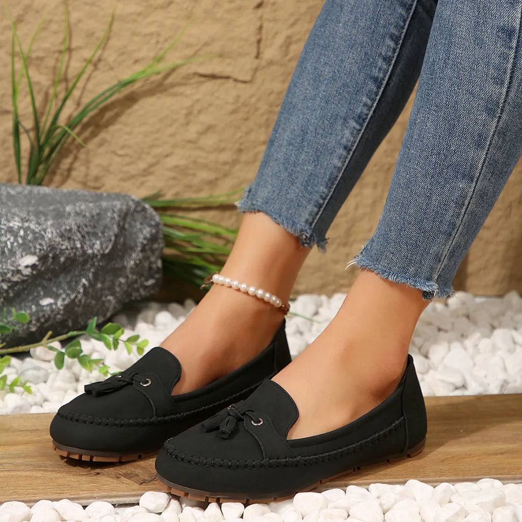 Women Flats Fashion Breathable Women Casual Shoes Slip On Flat Shoes Walking Sneakers Women Shoe Retro Shoes Female Plus Size